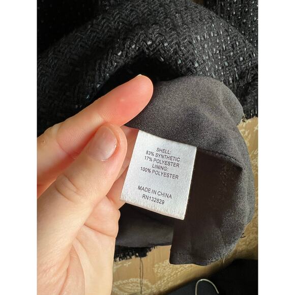 NWT L'Academie The Estelle Mini Dress in Black Tweed - Picture 10 of 11